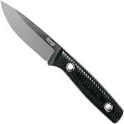TRC Knives Classic Freedom, Black Canvas Micarta couteau d’outdoor