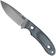 Image for TRC Knives KOSMOS, TI-KOSM-BCM-ST, Satin RWL-34, Black Canvas Micarta, fixed knife