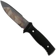 TRC M-1SL Apocalyptic Finish M390, Black Canvas Micarta, Kydex Sheath, faca de sobrevivência