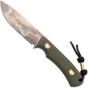 Afbeelding voor TRC Knives Polheim PLH-APO-GCM, Apocalyptic CPM MagnaCut, Green Canvas Micarta, Knivesandtools Exclusive, survivalmes