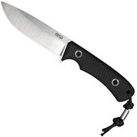Image for TRC Knives South Pole, Satin Magnacut, Black Canvas Micarta, survival knife