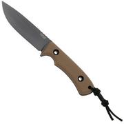 TRC Knives South Pole Limited Run DLC Elmax, Coyote Brown G10, Knivesandtools Exclusive, Survival Messer