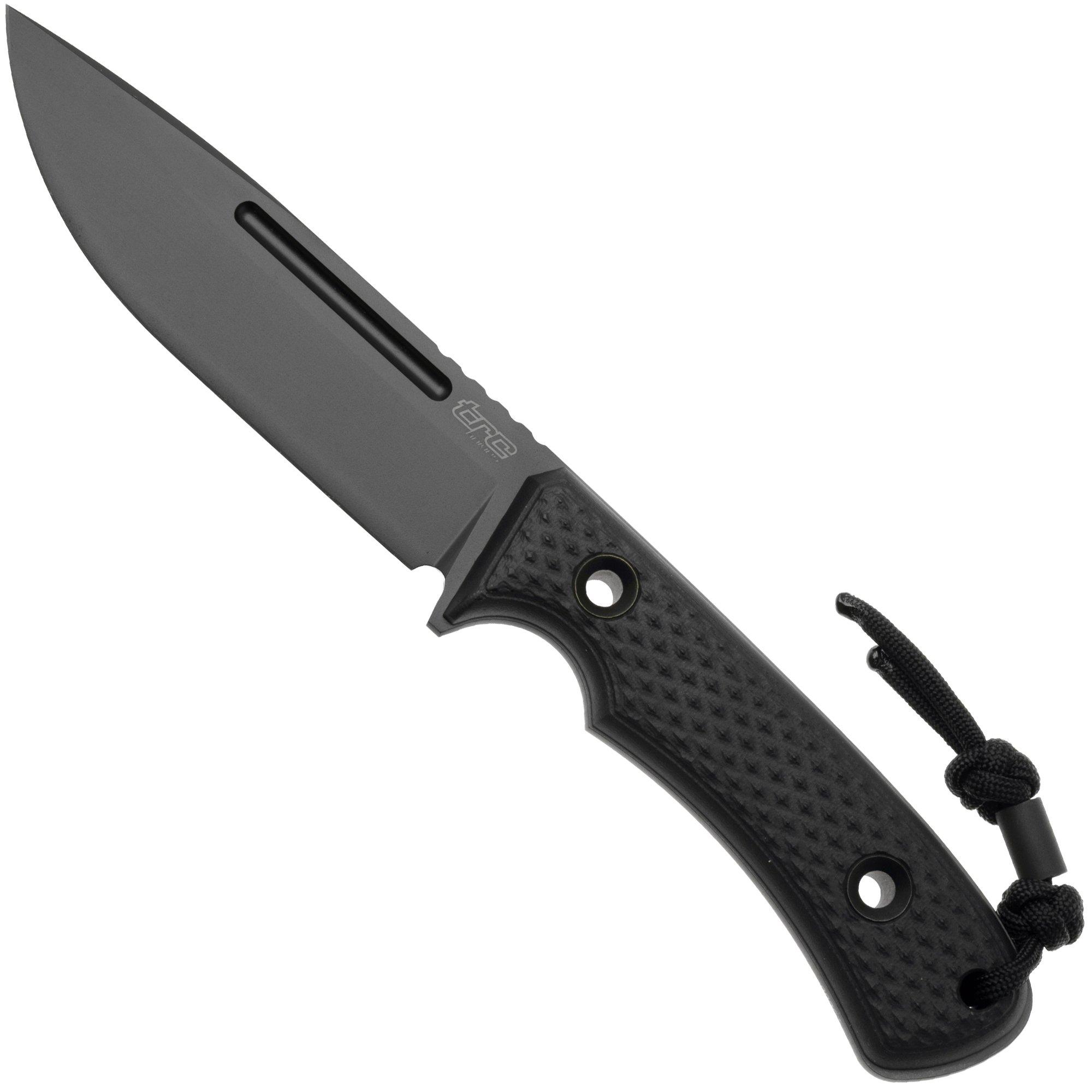 TRC Knives South Pole, Black DLC Vanadis 4 Extra, Black G10, survival knife