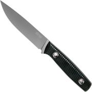 TRC Knives This Is Freedom, Black Canvas Micarta Outdoormesser