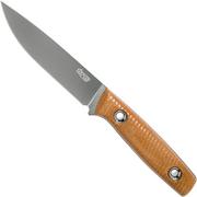 TRC Knives This Is Freedom, Brown Canvas Micarta outdoor knife