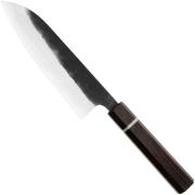 Tojiro Atelier Wenge damasco de 63 camadas, santoku 17 cm