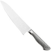 Tojiro Pro F-1031 Nickel damasco de 63 camadas, faca de chef, 18 cm