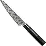 Tojiro Shippu Black damascus utility knife 13 cm, FD-1592