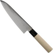 Tojiro Shippu de 63 capas Damasco, cuchillo de chef 18 cm