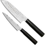 Tojiro Shippu Black damascus, 2-piece knife set