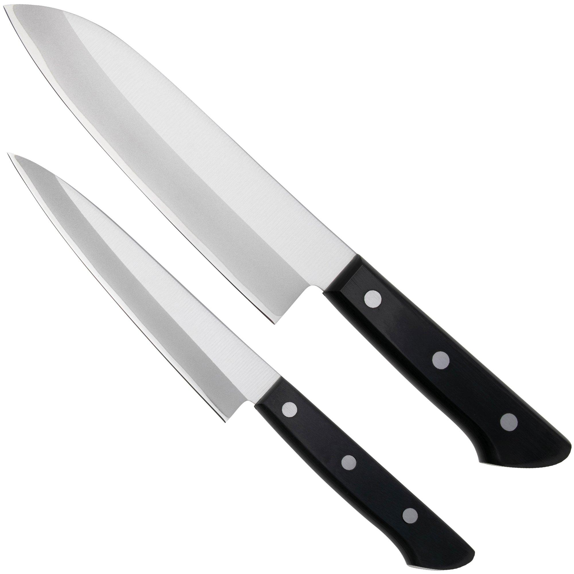 Zestaw noży Tojiro Basic TBS-200, 2 szt., nóż santoku, nóż petty