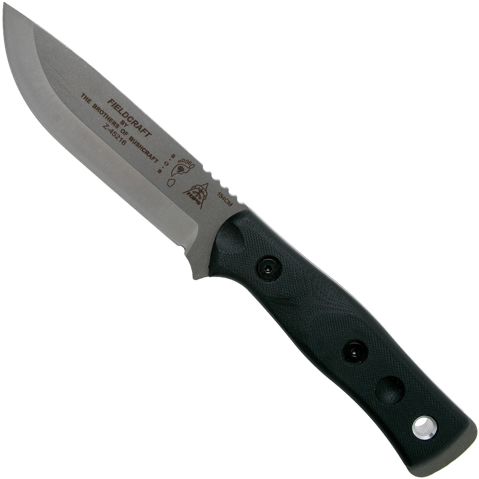 Nóż TOPS Knives B.O.B. Fieldcraft 154CM Black G10 BROS-154-BLK10