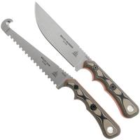 Immagine per TOPS Knives Muley Combo MCMB-02, 154CM Tumble Finish, Tan Black G10, Kydex Sheath, set da caccia, Leo Espinoza design