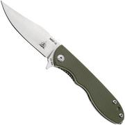 TOPS Knives Mini Scandi Folder MSF-G, Satin Elmax, Green G10, coltello da tasca