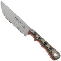 Bild für TOPS Knives Muley Skinner MSKIN-01, 154CM Tumble Finish, Tan Black G10, Jagdmesser, Leo Espinoza Design