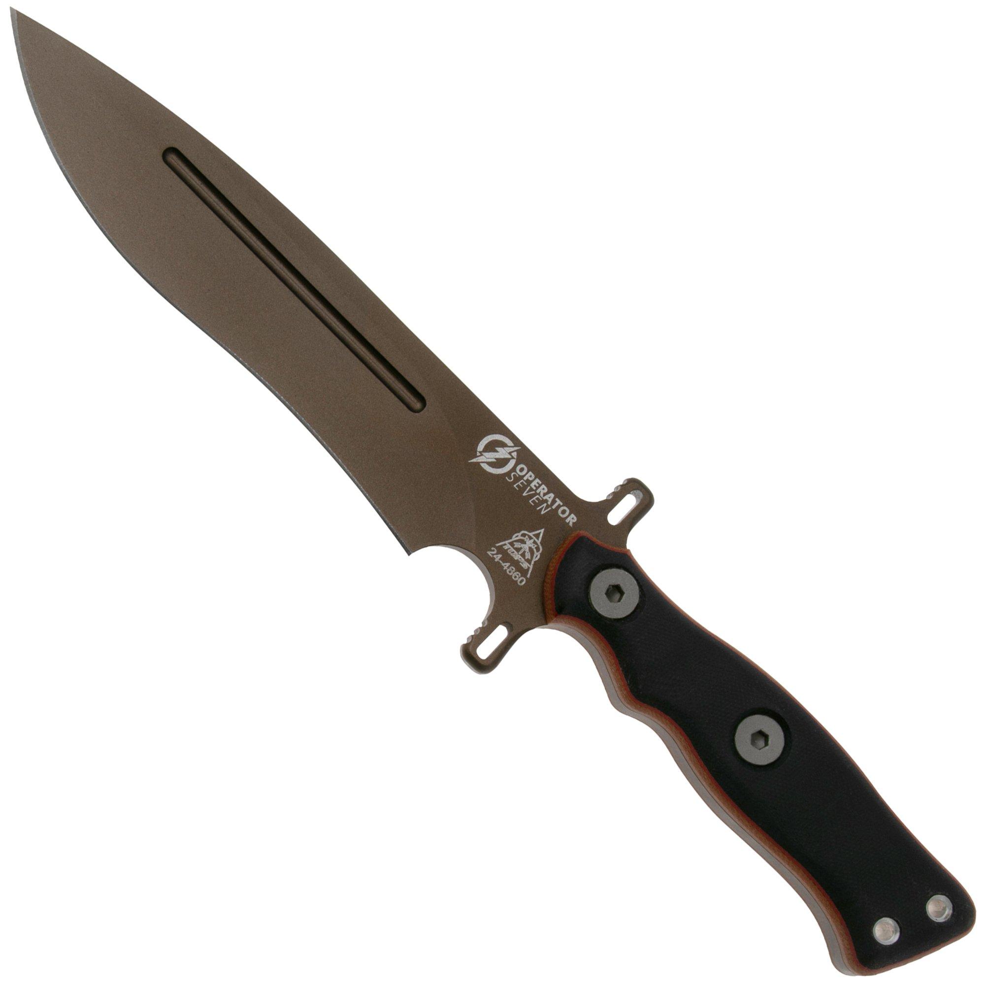 Nóż survivalowy TOPS Knives Operator 7 OP7-03 Midnight Bronze