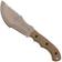Image for TOPS Knives TBT01-TAN Tom Brown Tracker #1 Large TBT01-TAN Coyote Tan 1095, Green Canvas Micarta, survival knife, Tom Brown design