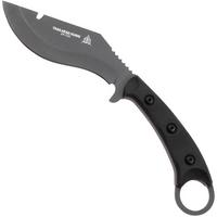 Image for TOPS Knives Trailhead Kukri TDKR-01, 1095 Sniper Gray, Black Canvas Micarta, survival knife, Jason Swain design