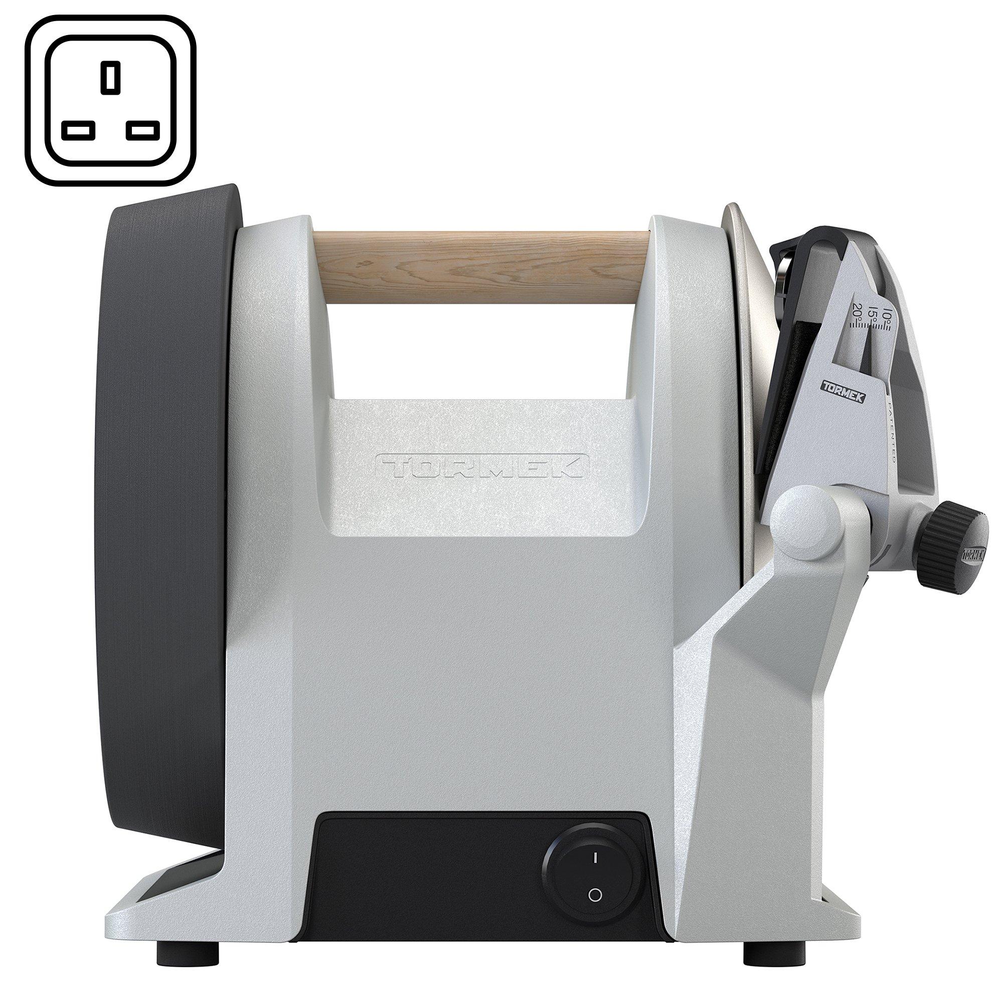 Tormek T-1 Kitchen Knife Sharpener, Zinc Grey, Type G UK plug