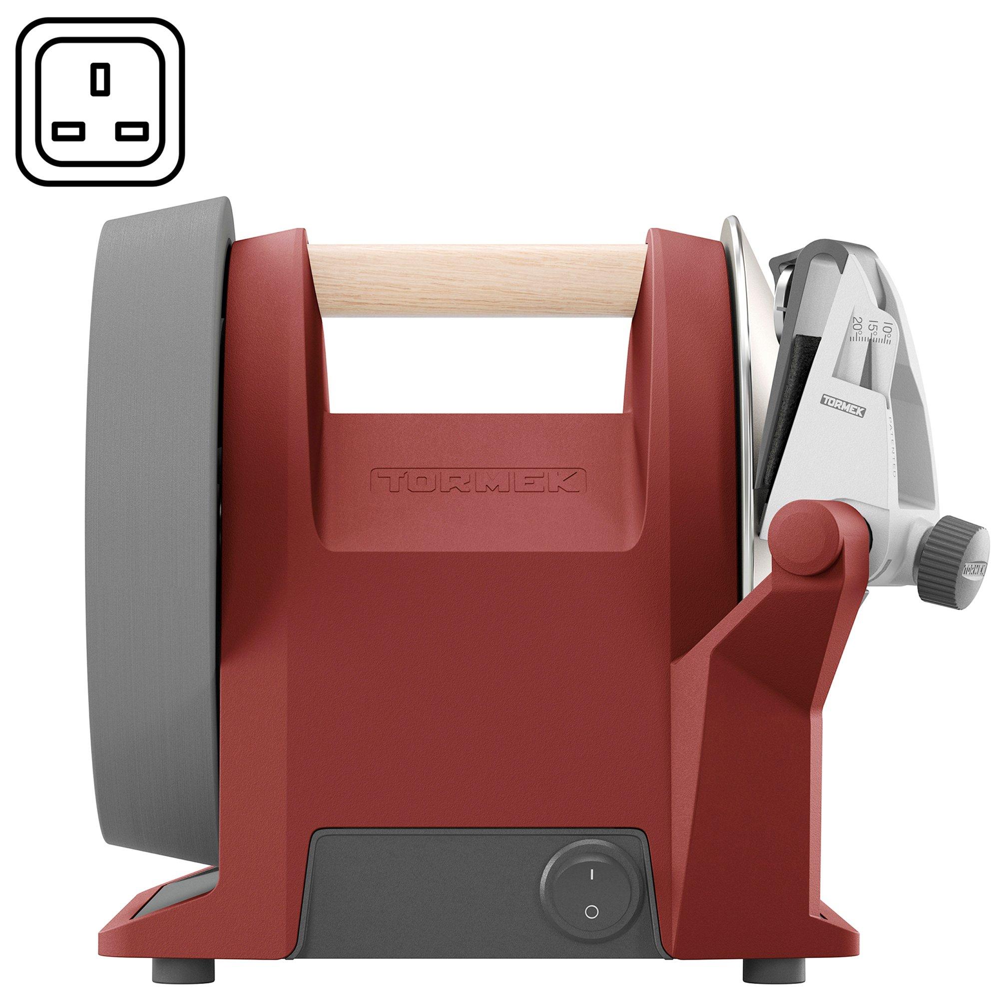 Tormek T-1 Kitchen Knife Sharpener, Swedish Red, Type G UK plug