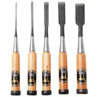 Afbeelding voor Temple Tool Japanese Oire Nomi Chisel Set O-5, steekbeitelset, 5-delig