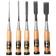 Afbeelding voor Temple Tool Japanese Oire Nomi Chisel Set O-5, steekbeitelset, 5-delig