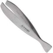 Triangle fishbone tweezers straight edges, 13 cm, 50.486.13.02