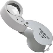 TSPROF 40x 25 mm pocket magnifier with LED light