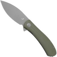 Image for Trollsky Knives Mandu XL MT003-XL Dark Bead Blast D2, OD-Green G10 pocket knife
