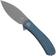 Image for Trollsky Knives Mandu XL MT016-XL Dark Bead Blast D2, Blue Micarta pocket knife