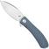Image for Trollsky Knives Mandu XL MT018-XL Satin CPM MagnaCut, Grey G10 pocket knife