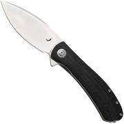 Afbeelding voor Trollsky Knives Mandu XL MT020-XL, Satin CPM MagnaCut, Black CarbonTex G10 zakmes
