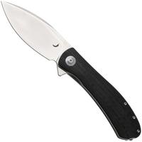 Afbeelding voor Trollsky Knives Mandu XL MT020-XL, Satin CPM MagnaCut, Black CarbonTex G10 zakmes