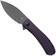 Afbeelding voor Trollsky Knives Mandu XL MT022-XL, Black 14C28N, Purple G10 zakmes