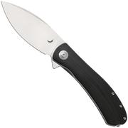 Afbeelding voor Trollsky Knives Mandu XL MT023-XL, Satin 14C28N, Black G10 zakmes
