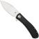 Afbeelding voor Trollsky Knives Mandu XL MT023-XL, Satin 14C28N, Black G10 zakmes