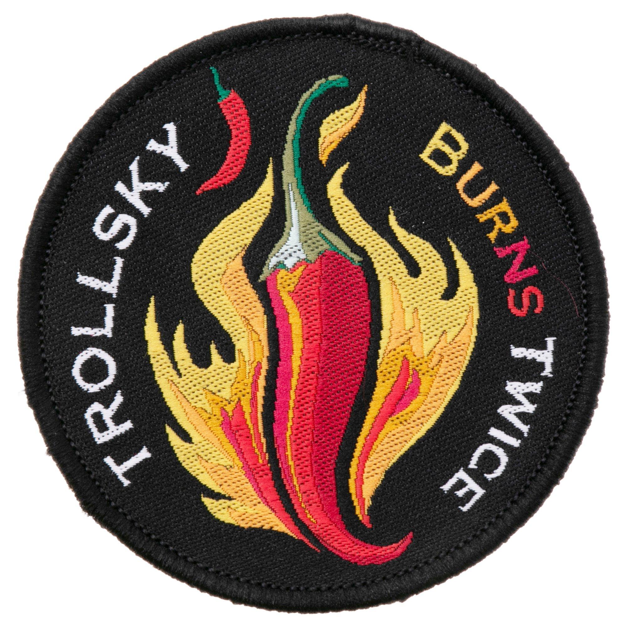Trollsky Knives Burns Twice Chili Pepper Patch MTA001 patch