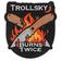 Image for Trollsky Knives Burns Twice Crossed Blades Patch MTA003 patch