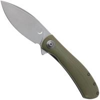 Bild für Trollsky Knives Mandu Evo MTE001 Stonewashed 14C28N, Green G10, Taschenmesser, Michael Trollsky Design