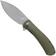 Afbeelding voor Trollsky Knives Mandu Evo MTE001 Stonewashed 14C28N, Green G10, zakmes, Michael Trollsky design