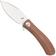 Afbeelding voor Trollsky Knives Mandu Evo MTE007 Satin 14C28N, Brown Micarta, zakmes, Michael Trollsky design