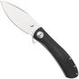 Image for Trollsky Knives Mandu Evo MTE008 Satin 14C28N, Black Micarta, pocket knife, Michael Trollsky design