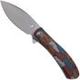 Image pour Trollsky Knives Mandu Evo MTE009 Stonewashed 14C28N, Kaleidoscope Turtle G10, couteau de poche, Michael Trollsky design