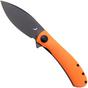 Afbeelding voor Trollsky Knives Mandu Evo MTE015 Blackwashed MagnaCut, Orange G10, zakmes, Michael Trollsky design