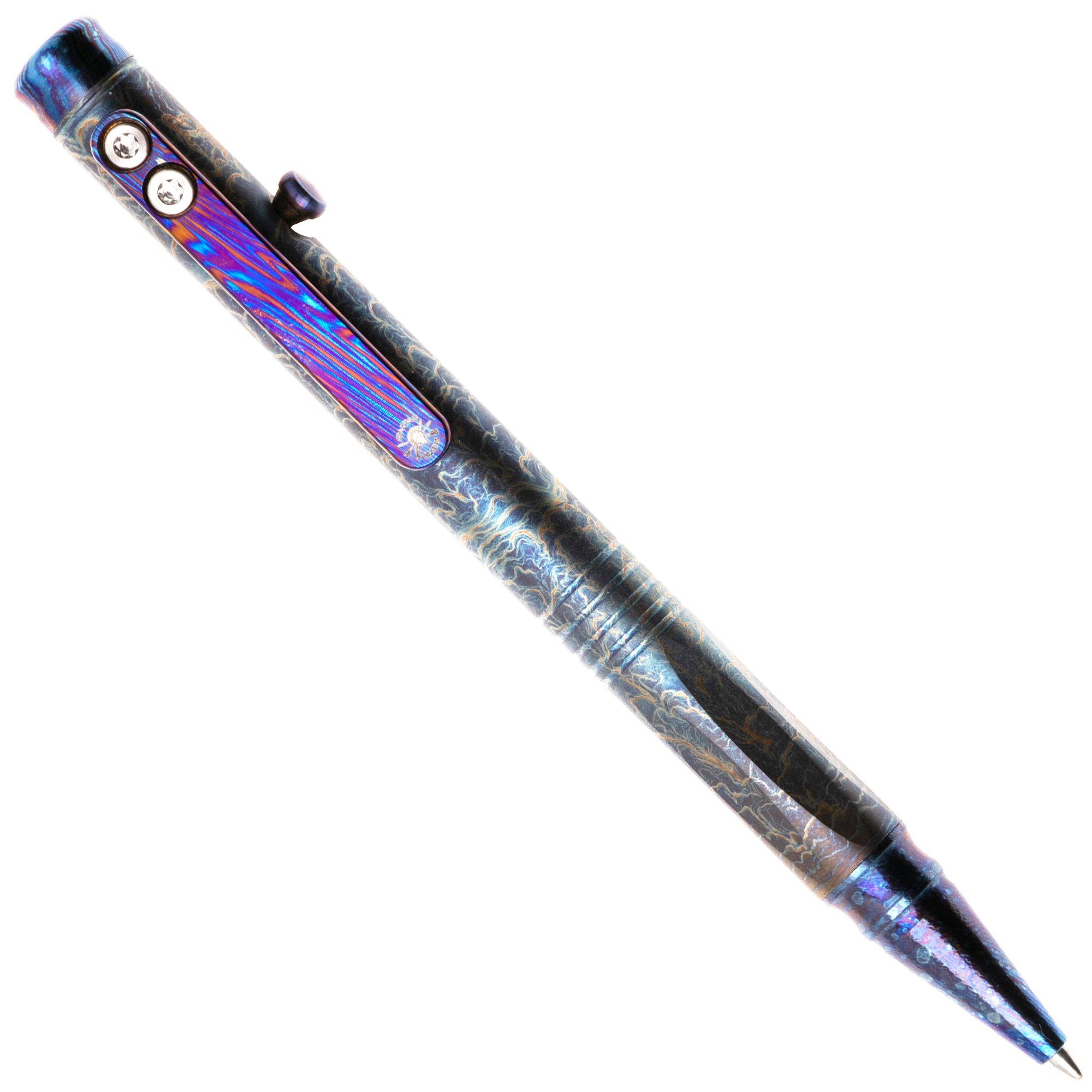 Spartan Blades Grafi Bolt Action Pen, Storm Watch Titanium, everyday carry pen