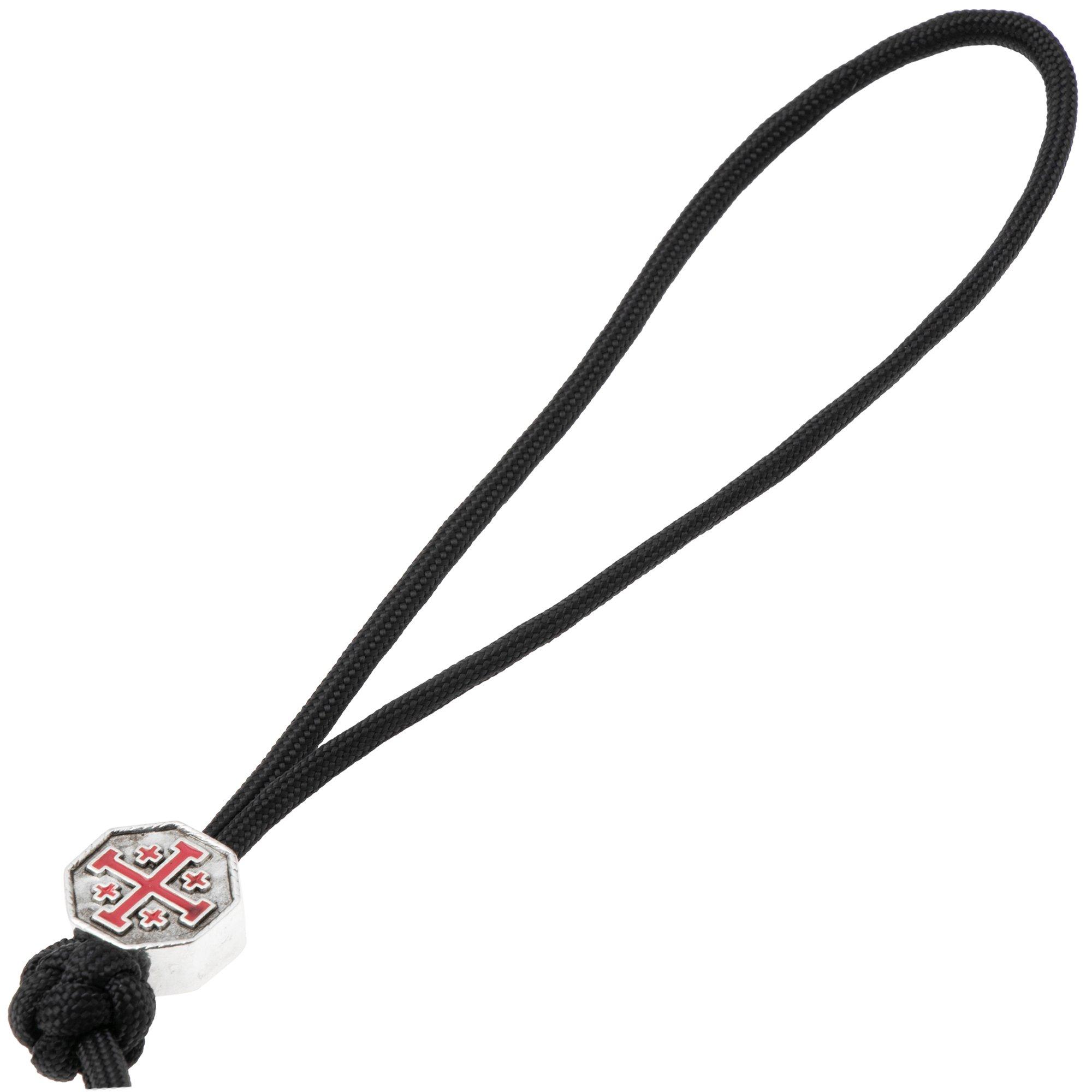 Paracord z koralikiem Spartan Blades Crusader Bead Black Paracord