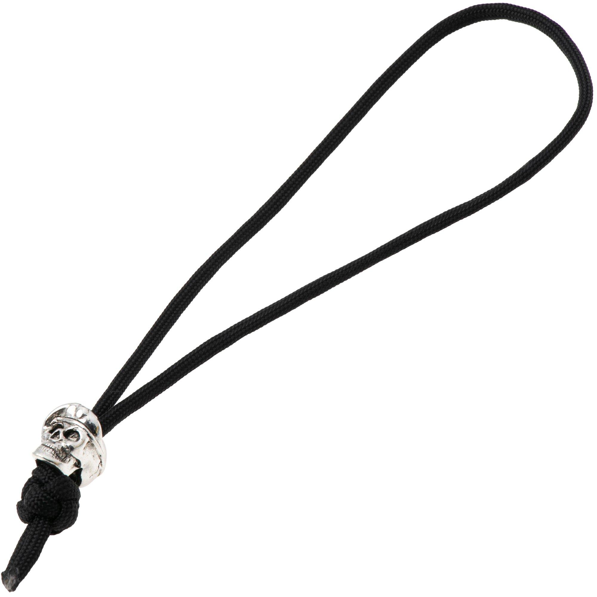 Spartan Blades Beret Skull Bead Black Paracord