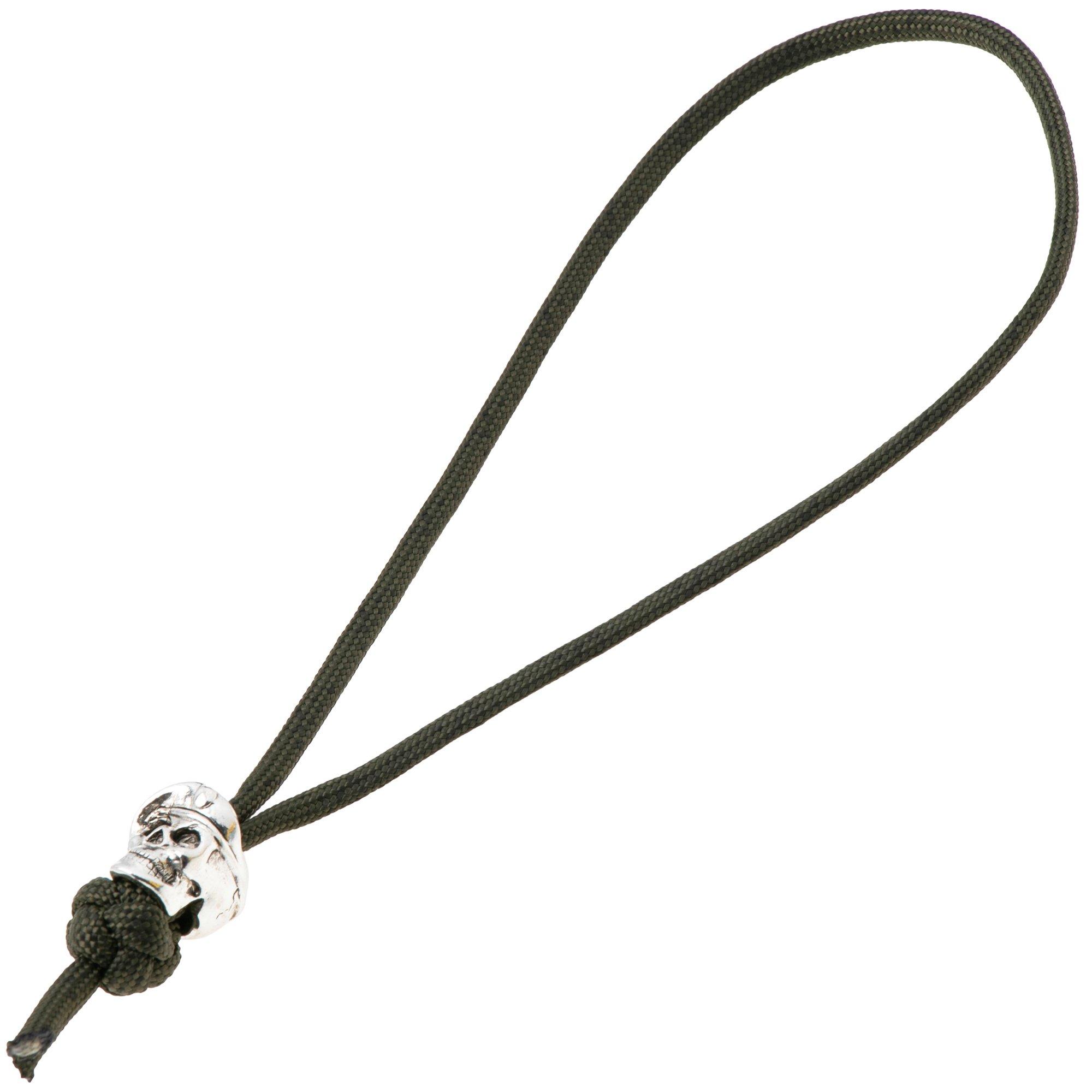 Spartan Blades Beret Skull Bead Green Paracord