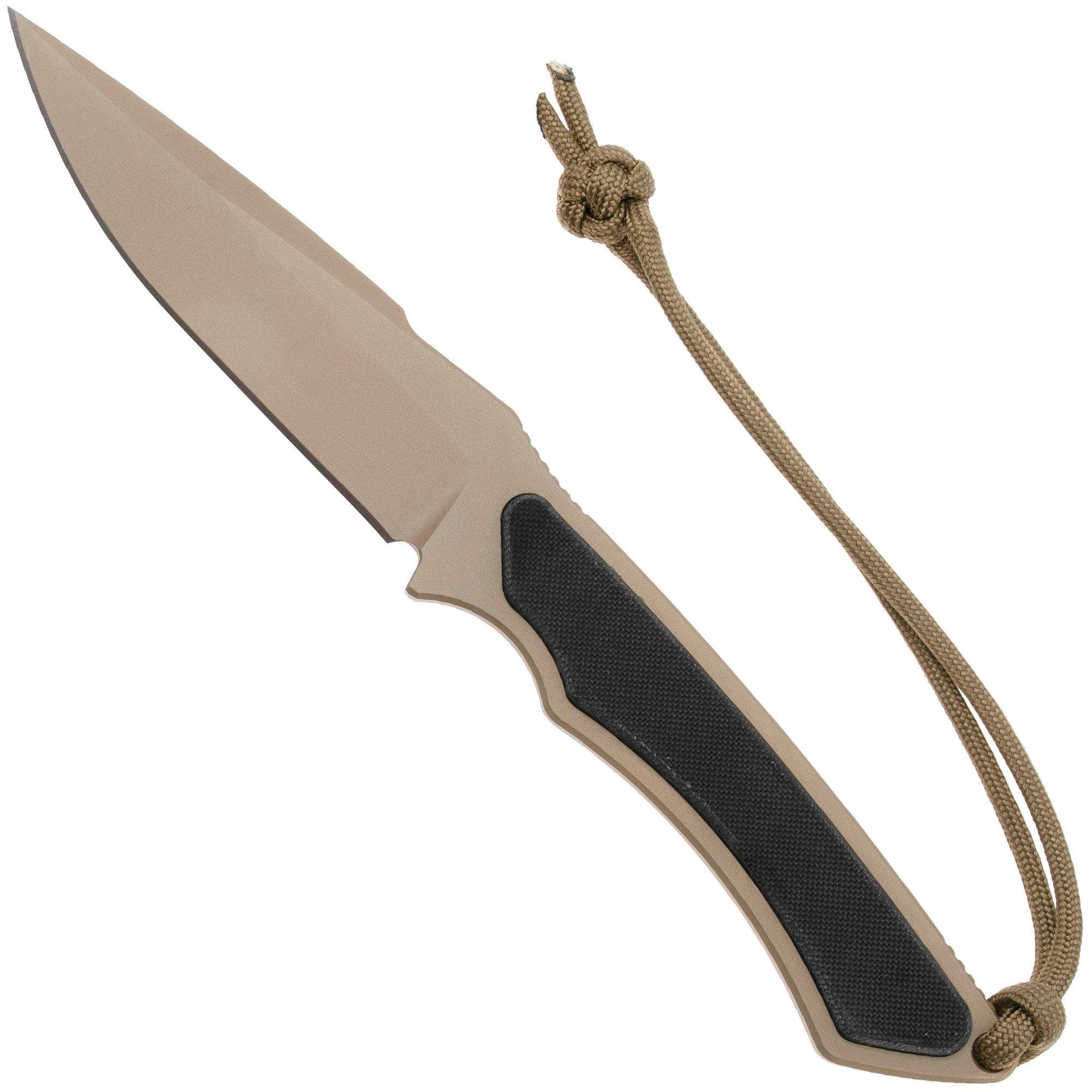 Spartan Blades Phrike SB17 Flat Dark Earth, Black G10, Fahrtenmesser, Kydex Scheide