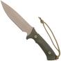 Image pour Spartan Blades Harsey Difensa SB19DEGRKYTN Flat Dark Earth, Green Micarta, couteau de survie, étui en kydex